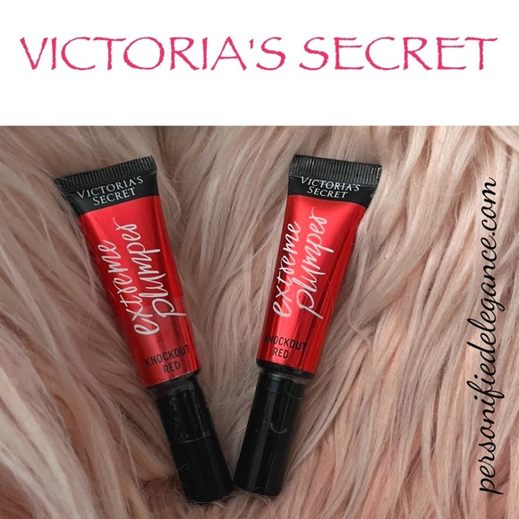 NEW Lot of 2 Victoria's Secret Extreme Lip Plumper Lip Gloss Knockout Red - Picture 1 of 8